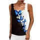 thumbnail image 1 of Camisa sin mangas con cuello cuadrado estampado de moda informal para mujer Fridja  gh1783, 1 of 1
