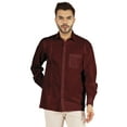 thumbnail image 1 of Bestman Solid Formal Button Down Shirt For Men Long Sleeve With Patch Pocket Business Wear, 1 of 7
