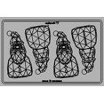 thumbnail image 3 of Martellato MA3013 Clear Polycarbonate Chocolate Mold with 2 + 2 Diamond Santa Cavities, 3 of 3