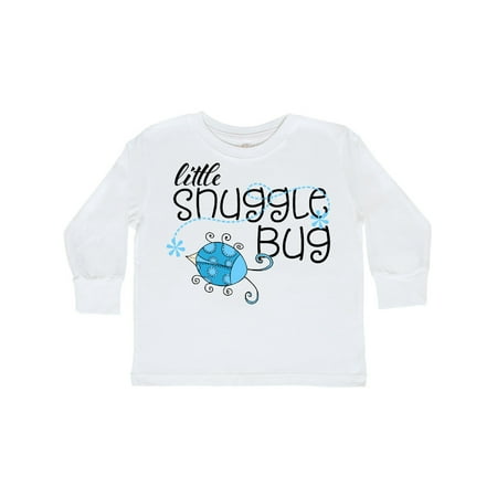 

Inktastic Little Snuggle Bug blue little beetle Gift Toddler Boy or Toddler Girl Long Sleeve T-Shirt