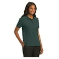 thumbnail image 4 of Port Authority Women's Short Sleeve Silk Touch Classic Polo Shirt Dark Green 3X-Large, 4 of 4