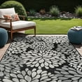 Beverly Rug Indoor/Outdoor Area Rugs,Modern Floral Patio Porch Garden