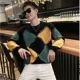 thumbnail image 3 of Ropa para hombre Jersey de cuello redondo Suéter de punto para hombre Cuello redondo a cuadros Argyle Cálido Coreano Otoño 2024 Nuevo en modo elegante Barato, 3 of 5