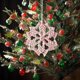 thumbnail image 1 of Adornos navideños, adornos navideños, regalos navideños, colgante pequeño tejido a mano de Navidad, copo de nieve, estrella de cinco puntas, decoración para colgar en la pared, regalos navideños, un c, 1 of 6