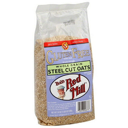 Bob's Red Mill Gluten Free Steel Cut Oats, 24 oz, (Pack of 4)