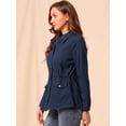 thumbnail image 4 of Chaqueta Utilitaria Allegra K Azul Marino XL Mujer, 4 of 6
