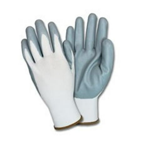 

The Safety Zone SZNGNIDEXXLG Nitrile Coated Knit Gloves Gray & White - Extra Large