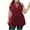 Wine, variant on Lindreshi Tank Tops for Women Women's Tops Large Solid Color Sleeveless Suspender Top Shirt Tops