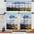thumbnail image 3 of LALILO Kitchen Curtains and Valances Set of 3 36" Autumn Window Treatment Tiers for Window Decor, 3 of 5