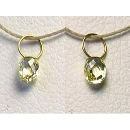 0.26cts Natural Canary Diamond & 18K Gold Pendant 8798N