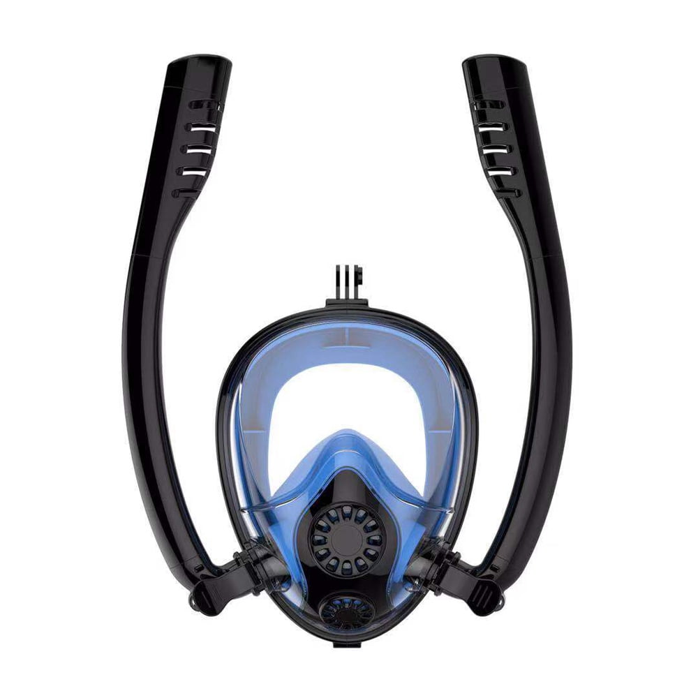 Double Breath Tube Swimming Mask Full Face Under Water Snorkel Masks