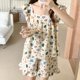thumbnail image 1 of Pijama de verano para mujer, pijama con tirantes, traje de niña adorable, ropa de abrigo con mangas pequeñas y espuma para el hogar, 1 of 1