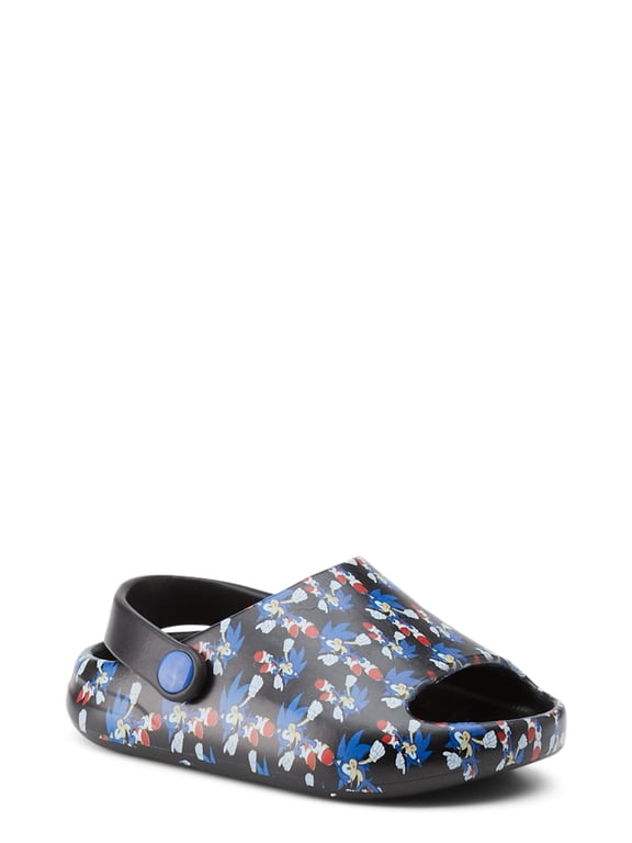 the Hedgehog Toddler Boys Comfort Slide Sandals