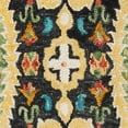 thumbnail image 6 of SAFAVIEH Blossom Signe Southwestern Wool Fringed Runner Rug, Charcoal/Gold, 2'3" x 8', 6 of 6