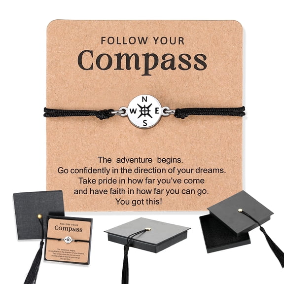 THEMEROL Graduation Gifts for Her Him 2026 Bracelets for 5th 8th Grade Cool High School College Bracelet Cards Preschool Elementary Middle School Masters Degree Favors Personalized Box