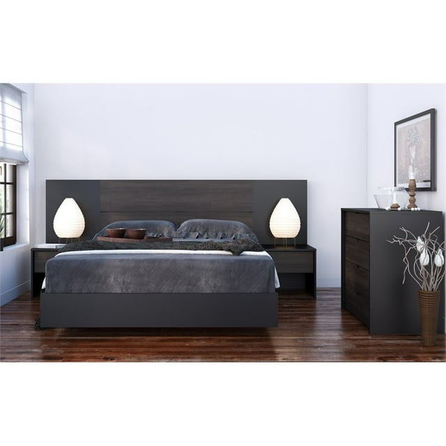 Opaci-T 6 Piece Full Size Bedroom Set Black and Ebony