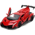 thumbnail image 6 of Lamborghini Veneno Red and Black "Hyper-Spec" Series 1/24 Diecast Model Car by Jada, 6 of 7