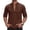 Coffee, variant on Mens Linen V Neck Lace Up Shirt Retro Long Sleeve Tie Cuff Vintage Casual Boho Top Coffee 3XL