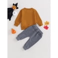 thumbnail image 5 of Baby Boy Halloween Clorhes 6M 12M 18M 24M 3Y Pumpkin Long Sweatshirt Pants Toddler Halloween Outfits Infant Halloween Clothing, 5 of 9
