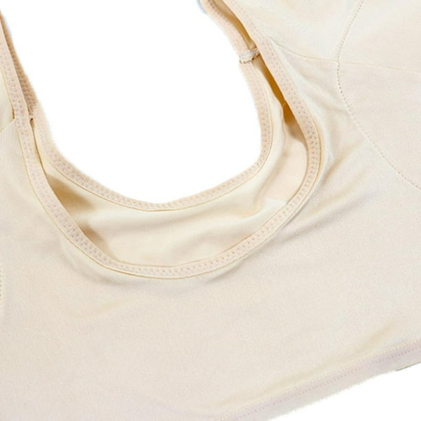 2Pc Women Washable Sweat Body Undershirt for Women Underarm L+M