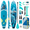 Blue Turtle-11'x33"x6", variant on Whale Dream 11'x33"x6" Inflatable Stand Up Paddle Board with Accessory Set