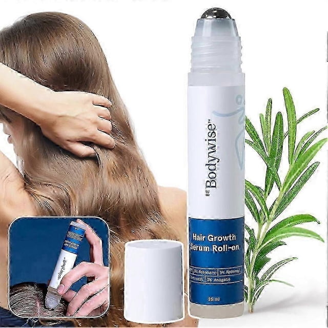Be Bodywise Hair Growth Serum Roll On - 3% Rosemary, 3% Redensyl 2% - (25ml) 1/2/