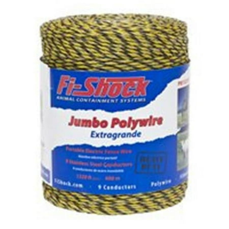 Zareba Fi-Shock PW1320Y9-FS Polywire Stainless Steel Conductor Yellow