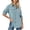 Light Blue, variant on Staron Women's UPF 50 Short Sleeve Sun Protection Shirt Outdoor Fishing Hiking Travel Casual Button Up Shirt with Pockets, Gray XXL