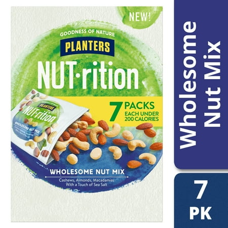 Planters NUT-rition Wholesome Nut Mix, 6 - 1.25 oz Bags
