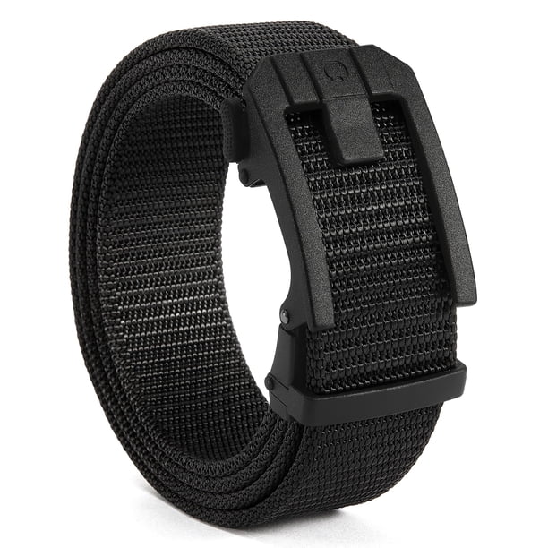 Cinturón Táctico CHAOREN con Hebilla de Cremallera, Nylon Ajustable 1.5 cm para Hombre