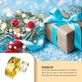thumbnail image 4 of serony 1 Roll Cloth Christmas Ribbon Portable Trimmable Xmas Themed Household Family Party Parties Decorative Ribbons Decoration Gold, 4 of 5