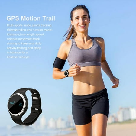 New Design Waterproof Bluetoot h 4.0 OLED Display Smartwatch Smart Wristband Band Smart Bracelet With Pedometer Watch Black