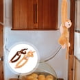 thumbnail image 4 of FELTECHELECTR 2 piezas de mono de juguete colgante, mono de peluche con brazos largos, 4 of 4