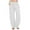 White, variant on Tailored Wide Leg Pants For Women Solid Color Tether Cotton Linen Loose Yoga Cotton Linen Trousers C Women'S Pants Casual M