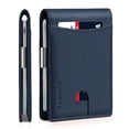 thumbnail image 1 of Billetera RUNBOX, delgada, de piel, plegable, con bloqueo RFID, 11 tarjetas, 1 of 6