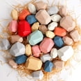 thumbnail image 3 of Lieonvis 36 Pzas Stacking Piedra de Equilibrio Bloques de Construcción de Madera Coloridos Piedra de Equilibrio Toys Piedra de Construcción Bloques de Roca Piedras de Madera Juego Stacking Rompecabezas Educativo Temprano Juguete for Niños Niños y, 3 of 10