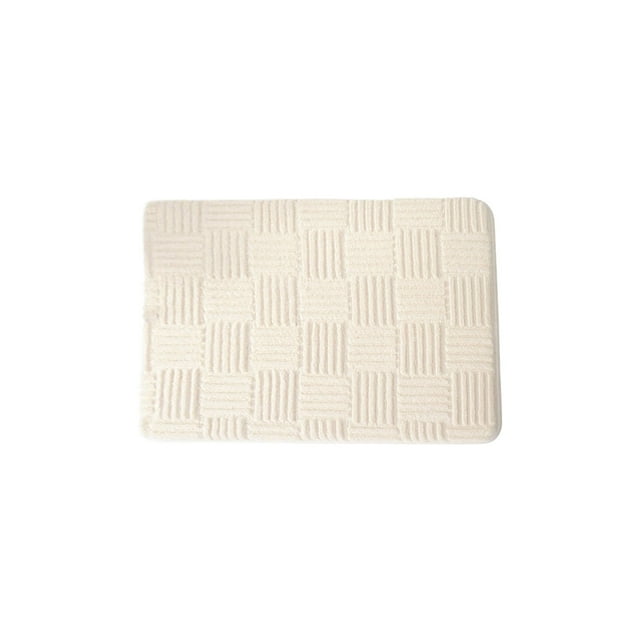Bathroom Water Absorbing Door Mat Convenient Wash Lightweight Fabric Water Absorption Non Slip Floor Mat