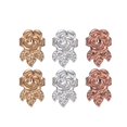 thumbnail image 1 of 4/ 6 Pairs Earring Lifters Hypoallergenic Earring Backs For Droopy Ears, Earring Backs, Plated Secure Earring Backs Lifters----6 Pairs rose shape--Pro 6 Pairs rose shape, 1 of 5