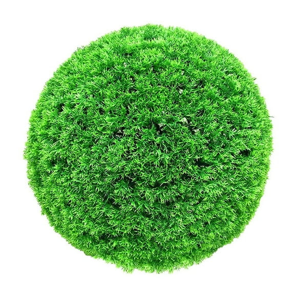 Under $1, Moss Ball Decoration, Multi-Color, Artificial Boxwood Topiary - Realistic Faux Plant for Porch, Indoor Outdoor Home Decor, Artificial Grass Ball, by Elapind