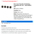 thumbnail image 2 of Rear Lower Sway Bar Link Bushing - Compatible with 1997 - 2003 INFINITI QX4 1998 1999 2000 2001 2002, 2 of 2