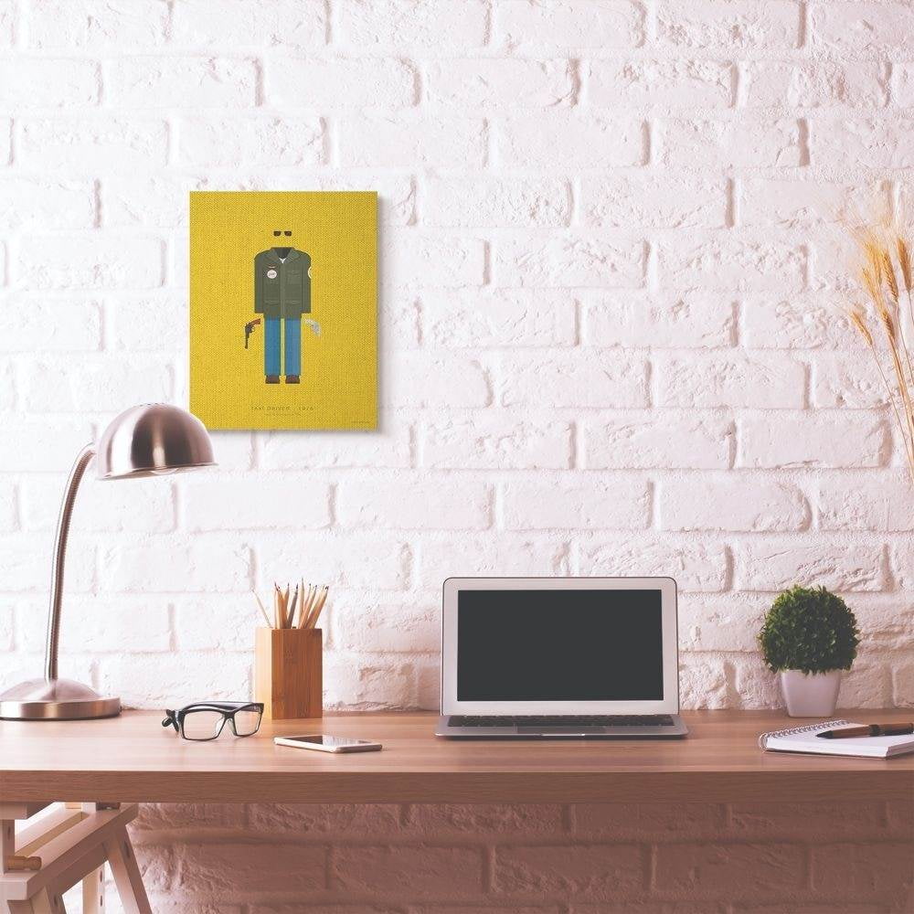 Stupell Industries Taxi Driver Famous People Characters Fashion Design Canvas Wall Art by Fred Birchal
