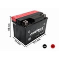 thumbnail image 2 of America Tx4L-Bs 12V 3Ah Agm Bci para Moto, 2 of 5
