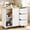 3 Drawers 2 Doors White, variant on Walsunny 40" Kitchen Islands Carts with Storage Drop Leaf Countertop on Wheels Rolling Microwave Utility Carts with 3 Drawers 1 Storage Cabinets,White