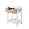 thumbnail image 2 of Acme Furniture 97856-VV Ergode Accent Table White & Natural Finish, 2 of 4