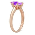 thumbnail image 2 of 1 ct Marquise Cut Natural Amethyst Solitaire 14K Rose Gold Womens Engagement Ring, 2 of 3