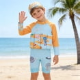 thumbnail image 2 of ibiyuan Baby Boy Swimsuit Set Kids Buoyancy Swimsuit Boys' And Girls' Swimsuit Swimsuit Surfing Buoyancy Swimsuit (4 8 Years),7-8 Years, 2 of 4
