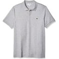 thumbnail image 2 of Lacoste Short Sleeve Jersey Interlock Regular Fit Mens Polos Size XL, Color: Silver Chine, 2 of 4