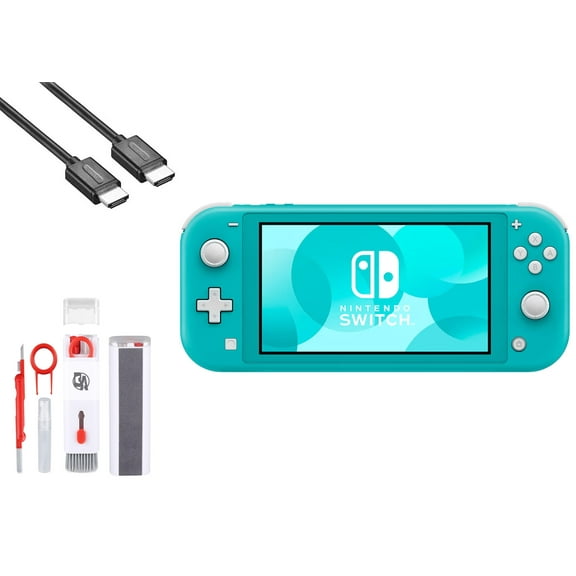 Pre-Owned Nintendo Switch Lite - Turquoise with BOLT AXTION Cleaning Kit HDMI ( )