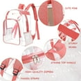 thumbnail image 4 of Heavy Duty Transparent Backpack See Through Plastic Bookbags for School, Work,Concert,College, 4 of 6