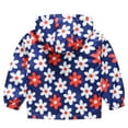 thumbnail image 2 of ATOGUTA Boys Girls Lightweight Coat Cute Print Zip Up Hooded Jacket Boys Girls Long Sleeve Windproof Coat Multicolor, Size 18M-5T, 2 of 5